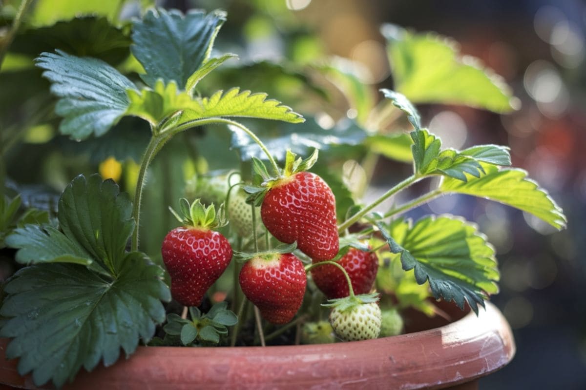 Erdbeeren im Topf oder Pflanzkasten anbauen